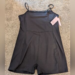 Wild Fable Black Lace Trim Romper Size XL - NWT